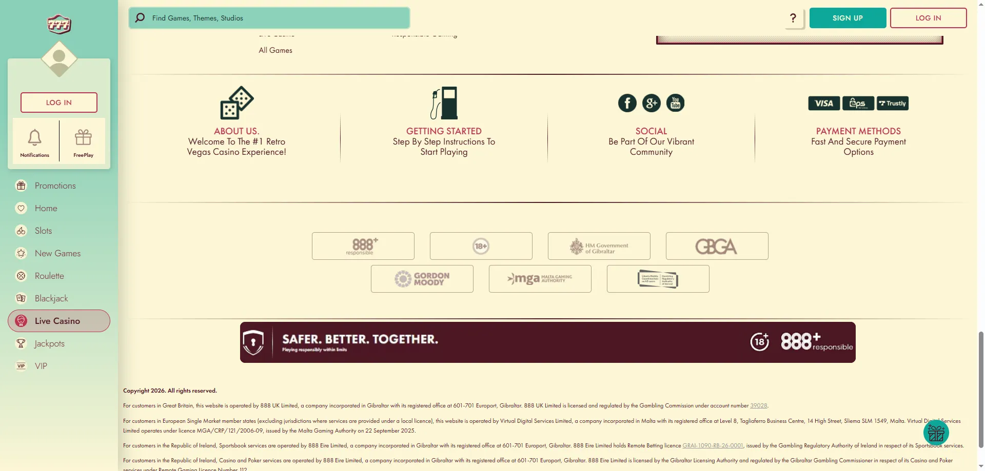 777 Casino app deposit and withdrawal — Visa Mastercard mobile banking